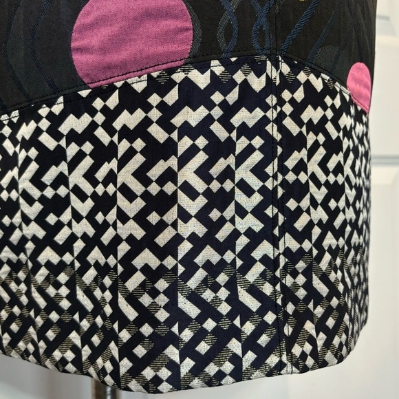 Anthro Maeve Lace Polka Dot Mixed Print Sleeveless Shift Dress XS - Picture 4 of 11